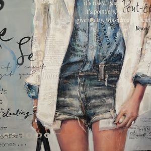 French Painting on Canvas